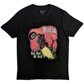 Meat Loaf T-Shirt: Bat Out Of Hell Cover (Back Print)