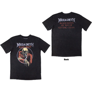 Megadeth Unisex Stone Wash T-Shirt: Black Friday (Back Print)