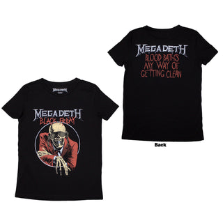 Megadeth Ladies T-Shirt: Black Friday (Back Print)