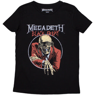 Megadeth Ladies T-Shirt: Black Friday (Black) (Back Print)