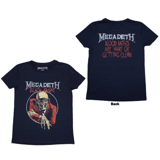 Megadeth Ladies T-Shirt: Black Friday (Back Print)