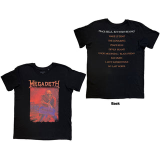 Megadeth T-Shirt: Peace Sells Album Cover (Back Print)