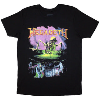 Megadeth Unisex T-Shirt: Contaminated (Black) (Back Print)