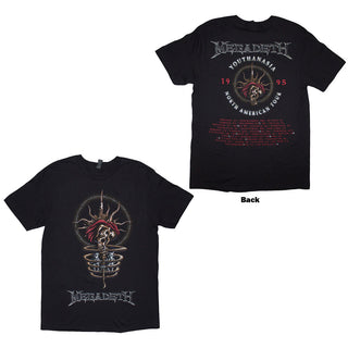 Megadeth T-Shirt: Youthanasia 1995 North American Tour (Black) (Back Print)