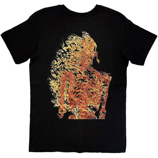 Megadeth T-Shirt: White Album Vic Flame (Black) (Back Print)