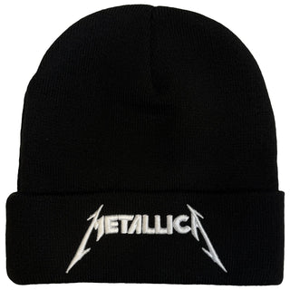 Metallica Beanie Hat: Logo (Black)
