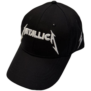 Metallica Baseball Cap: Text & M Logos (Black)