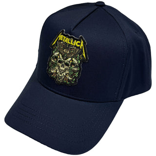 Metallica Baseball Cap: Moth Into Flame (Navy Blue)
