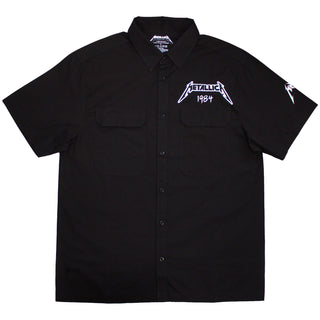 Metallica Casual Shirt: Ride The Lightning (Black) (Back & Sleeve Print)