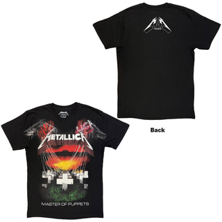 Metallica T-Shirt: Master Of Puppets Jumbo (Black) (Back Print)