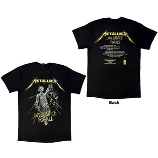 Metallica T-Shirt: And Justice For All Tracks (Back Print)