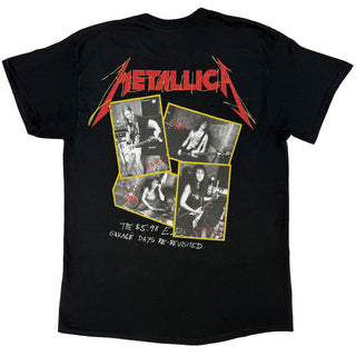 Metallica Unisex T-Shirt: Garage Photo Yellow (Black) (Back Print)
