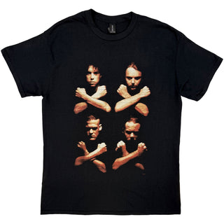 Metallica Unisex T-Shirt: Birth Death Crossed Arms (Black) (Back Print)