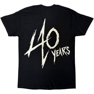 Metallica Unisex T-Shirt: 40th Anniversary Garage (Black) (Back Print)