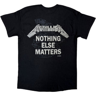 Metallica Unisex T-Shirt: Nothing Else Matters (Black) (Back Print)