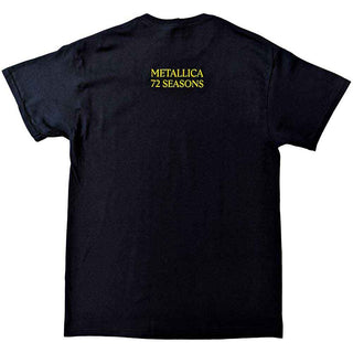 Metallica Unisex T-Shirt: 72 Seasons Burnt Crib (Black) (Back Print)
