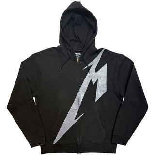 Metallica Zipped Hoodie: Shrouded (Black) (Back print)