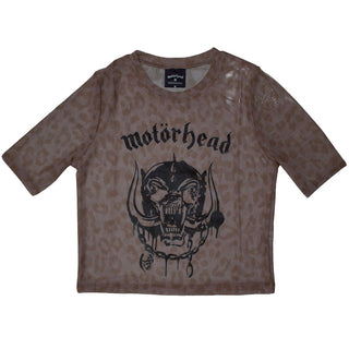 Motorhead Ladies Crop Top: Warpig (Mesh)