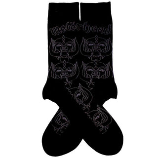 Motorhead Unisex Ankle Socks: Warpig Outlines (Black) (UK Size 7 - 11)
