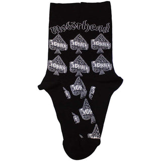 Motorhead Unisex Ankle Socks: Ace Of Spades Repeat (Black) (UK Size 7 - 11)