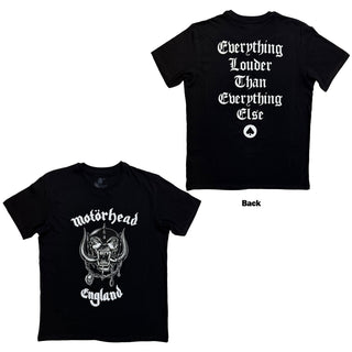 Motorhead T-Shirt: England (Back Print)