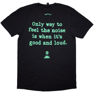Motorhead Unisex T-Shirt: Overkill Lyric (Black) (Back Print)