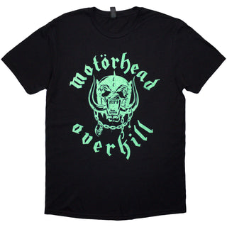Motorhead Unisex T-Shirt: Overkill Lyric (Black) (Back Print)