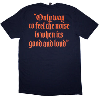 Motorhead T-Shirt: Good & Loud (Navy Blue) (Back Print)