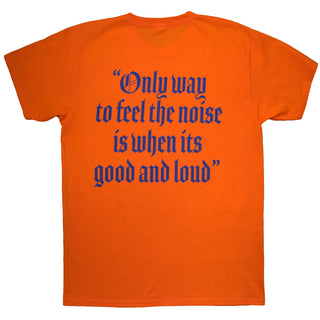 Motorhead T-Shirt: Good & Loud (Orange) (Back Print)