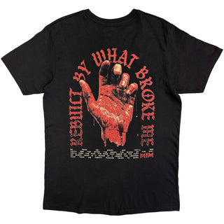 Motionless In White T-Shirt: Hand (Black) (Back Print)