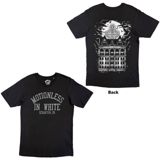 Motionless In White T-Shirt: Afraid Of The Dark (Black) (Back Print)