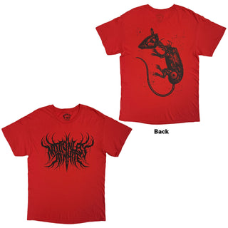 Motionless In White T-Shirt: Playing God (Red) (Back Print)