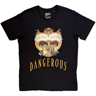 Michael Jackson T-Shirt: Dangerous World Tour (Black) (Back Print)