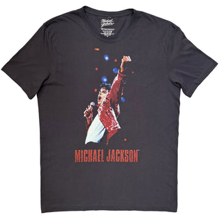 Michael Jackson T-Shirt: Beat It Live (Charcoal Grey)