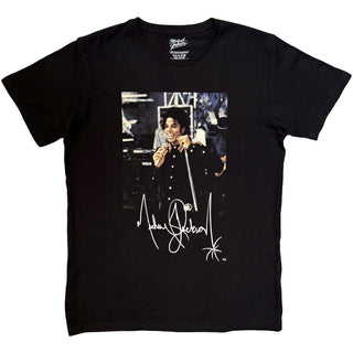 Michael Jackson T-Shirt: Signature (Black)