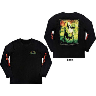 Marilyn Manson Unisex Long Sleeve T-Shirt: Death (Back & Sleeve Print)