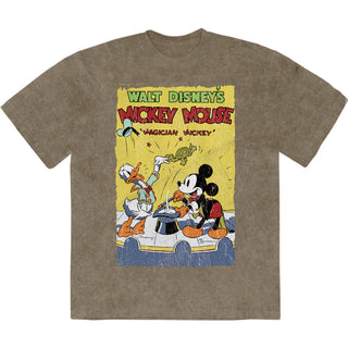 Disney Stone Wash T-Shirt: Mickey Magician (Green)