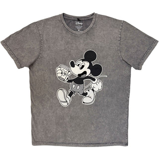 Disney Stone Wash T-Shirt: Mickey Vintage Walk (Grey)