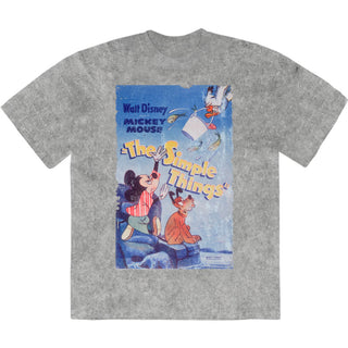 Disney Stone Wash T-Shirt: Mickey The Simple Things (Grey)