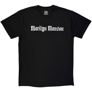 Marilyn Manson T-Shirt: Logo Mono (Black)