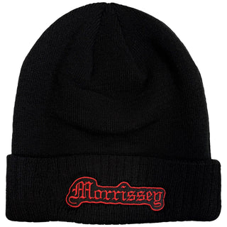 Morrissey Beanie Hat: Old English Logo (Black)