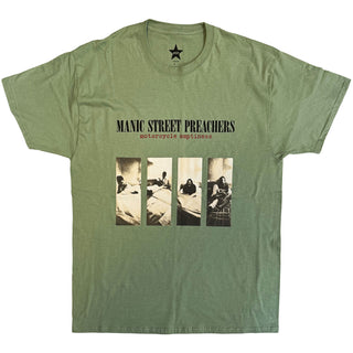 Manic Street Preachers T-Shirt: Motorcycle Cover (Green)