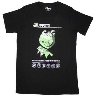 Disney Unisex T-Shirt: The Muppets Never Trust A Frog…