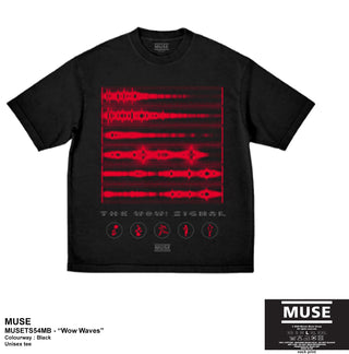 Muse T-Shirt: Wow Waves (Black)