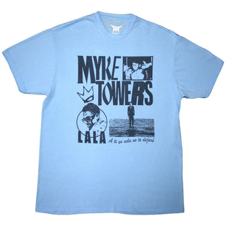 Myke Towers T-Shirt: Lala Crown (Light Blue)