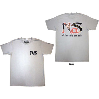 Nas Unisex T-Shirt: One Mic (Back Print)