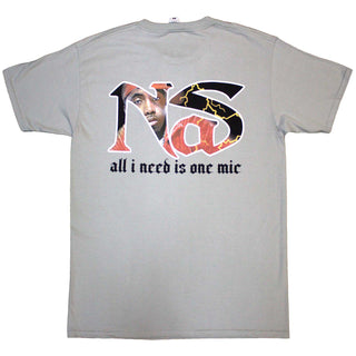 Nas T-Shirt: One Mic (Back Print)