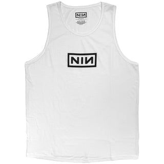Nine Inch Nails Vest T-Shirt: Logo (White)