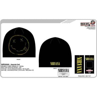 Nirvana Beanie Hat: Happy Face