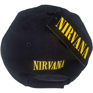 Nirvana Baseball Cap: Happy Face (distressed)